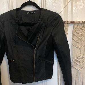 Light, black Moto jacket